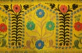 Traditional handmade Tajik colorful embroidery suzani, carpet