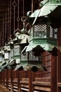 Bronze lanterns, Japan Royalty Free Stock Photo
