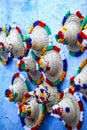 Traditional hats in Chefchaouen Royalty Free Stock Photo