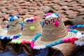 Traditional hats sale in Chefchaouen, Morocco Royalty Free Stock Photo