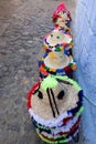 Traditional hats sale in Chefchaouen, Morocco Royalty Free Stock Photo