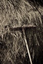 Traditional haystack rural scene Royalty Free Stock Photo