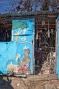 Traditional healer house in the township of Khayelitsha Royalty Free Stock Photo