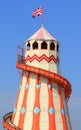 Traditional helter skelter fairground ride Royalty Free Stock Photo