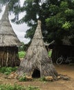 Henhouse made of straw in a village of Burkina Faso West Africa