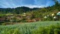 Traditional Hill village at  Pacet Bandung Royalty Free Stock Photo