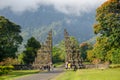 Traditional Hindu gate. Candi Bentar, Bedugul in Bali, Indonesia. Entrance to the Hindu temple. Candi Bentar gate