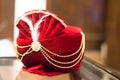 Traditional hindu head dress worn by groom Royalty Free Stock Photo