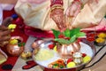 A traditional hindu marriage ceremony, it is one of the ritual performed during marriage Royalty Free Stock Photo