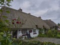 traditional and historic Adare cottages with thatched roof Royalty Free Stock Photo