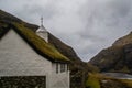 Traditional historic Lutheran Church, Saksun village, Faroe Islands