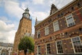 Traditional historic medieval houses in the old picturesque town of Zutphen, Gelderland, Netherlands