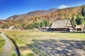 Traditional and Historical Japanese village Ogimachi - Shirakawa Royalty Free Stock Photo