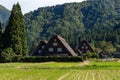 Traditional and Historical Japanese village Shirakawago Royalty Free Stock Photo