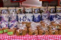 Traditional holland souvenirs at the street shop on the Grote Ma Royalty Free Stock Photo