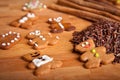 Traditional home baked ginger cookies Royalty Free Stock Photo