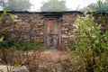 A traditional home in himalayan region of Uttarakhand India made of rocks. These small houses are also called CHANNI means house Royalty Free Stock Photo