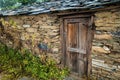 A traditional home in himalayan region of Uttarakhand India made of rocks. These small houses are also called CHANNI means house Royalty Free Stock Photo