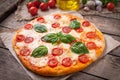 Traditional homemade baked Italian pizza