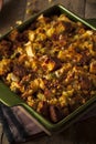 Traditional Homemade Cornbread Stuffing Royalty Free Stock Photo