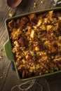 Traditional Homemade Cornbread Stuffing Royalty Free Stock Photo