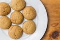 Traditional homemade festive ginger snaps Royalty Free Stock Photo