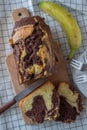 Traditional homemade marble cake Royalty Free Stock Photo