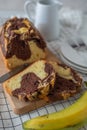 Traditional homemade marble cake Royalty Free Stock Photo