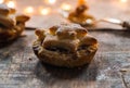 Traditional homemade mince pies. Royalty Free Stock Photo