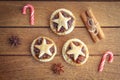 Traditional homemade mince pies Royalty Free Stock Photo