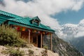 A traditional homestay nestled in the Kinner Kailash Mountain range amid mountains and valleys