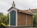 Traditional horreo typical granary, a very popular construction in the countryside of Galicia in Spain.