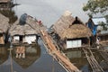 Traditional house on the Amazon river in Iquitos, Peru Royalty Free Stock Photo