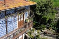 Traditional house with balcony in Porto, Portugal Royalty Free Stock Photo