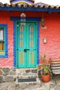 Traditional house in a Colombian village