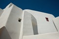 Traditional house at the Emporio village of Santorini Royalty Free Stock Photo