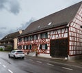 Traditional house in enclave of Busingen, Germany Royalty Free Stock Photo