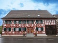 Traditional house in enclave of Busingen, Germany Royalty Free Stock Photo
