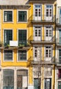 traditional house facades of Porto, Portugal