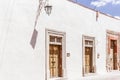 Traditional house facades in San Miguel de Allende Guanajuato Me Royalty Free Stock Photo