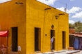 Traditional house facades in San Miguel de Allende Guanajuato Me Royalty Free Stock Photo
