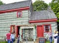 Traditional house inside Ulster American Folk Park in Northern Ireland Royalty Free Stock Photo