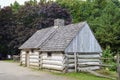 Traditional house inside Ulster American Folk Park in Northern Ireland Royalty Free Stock Photo