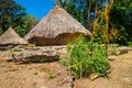 Traditional house of Kogi people, indigenous ethnic group, Colombia