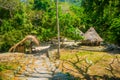 Traditional house of Kogi people, indigenous