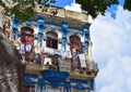 Traditional house in La Habana, Cuba, Old Habana Royalty Free Stock Photo