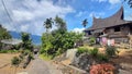 A traditional house of minangkabau Royalty Free Stock Photo