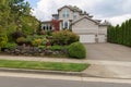 Traditional House in North America Suburbs Royalty Free Stock Photo