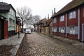 Traditional house, Sodermalm Fjallgatan street. Stockholm, Sweden Royalty Free Stock Photo