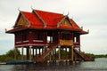 Traditional house on stilts. Kampong Phluk village Siem Reap, Northern-central Cambodia Royalty Free Stock Photo